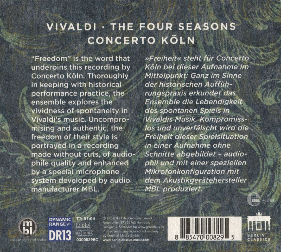 Vivaldi: The Four Seasons cover art