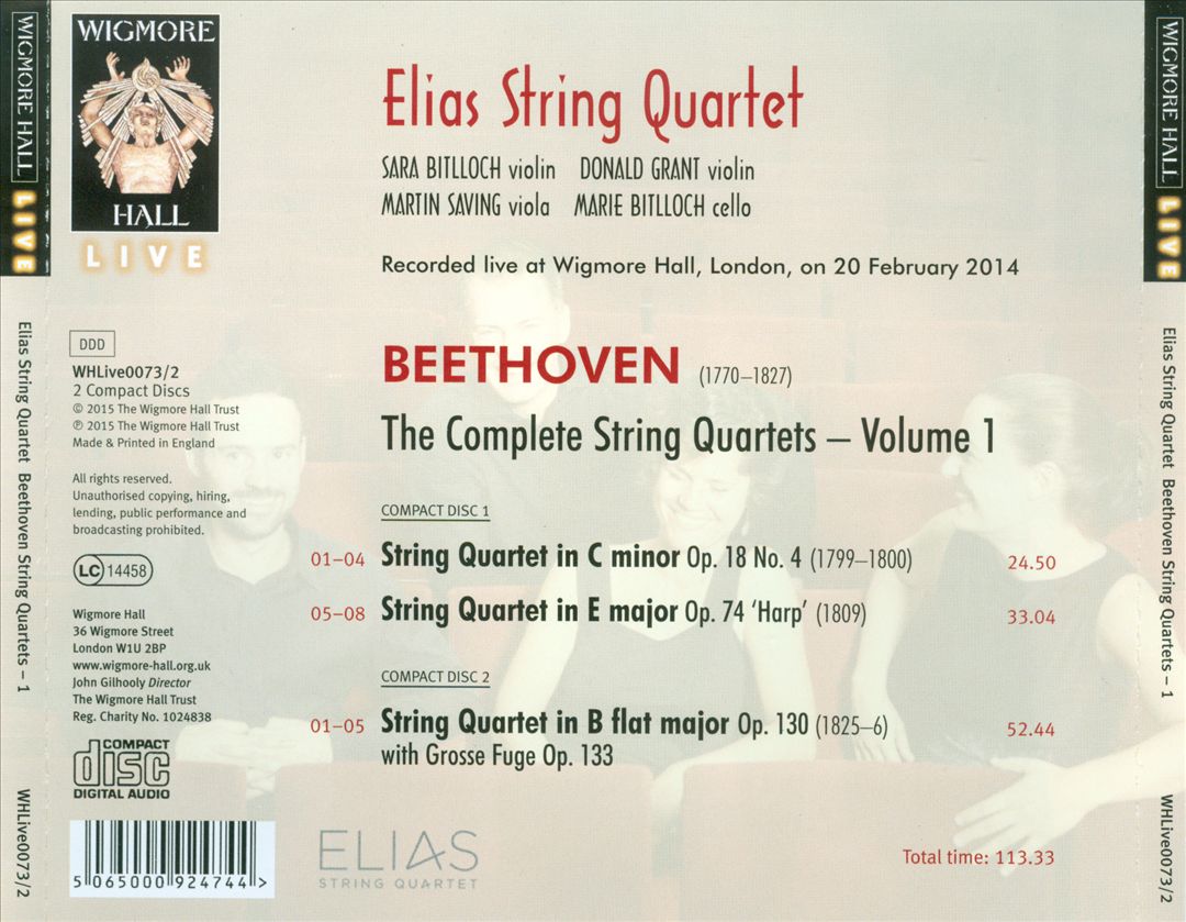 Beethoven: The Complete String Quartets, Vol. 1 cover art