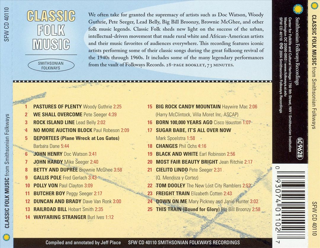 Classic Folk Music from Smithsonian Folkways cover art