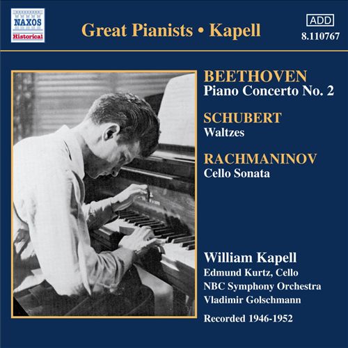 Beethoven: Piano Concerto No. 2; Schubert: Waltzes; Rachmaninov: Cello Sonata cover art