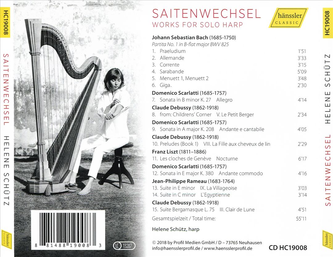Saitenwechsel: Works for Solo Harp cover art
