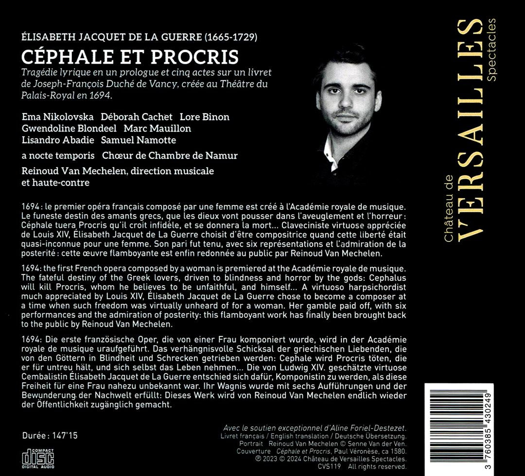 Élisabeth Jacquet de La Guerre: Céphale et Procris cover art