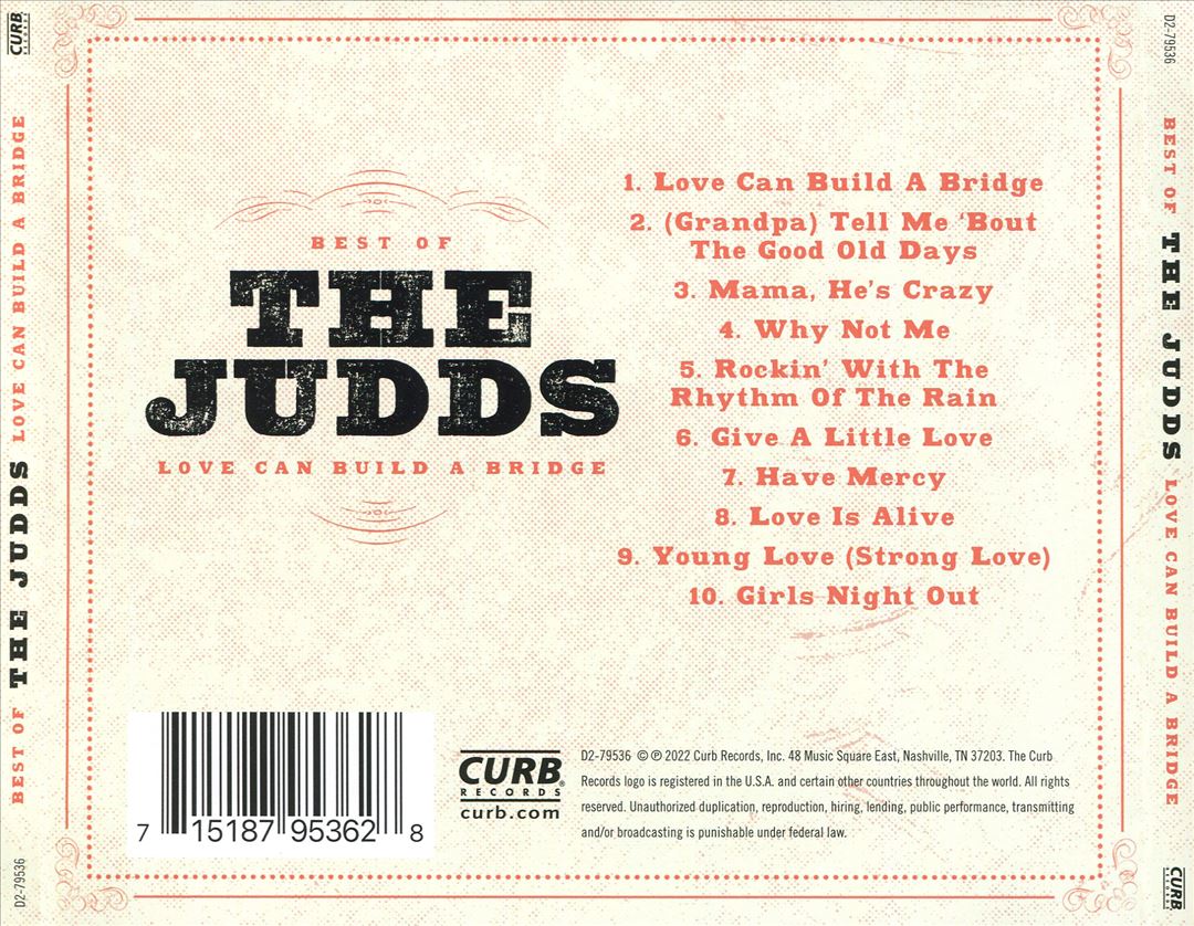 Love Can Build a Bridge: Best of the Judds cover art