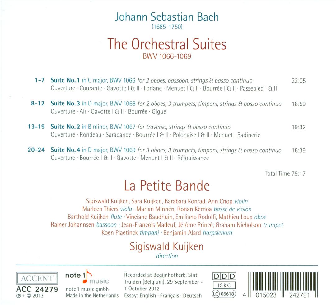 Bach: The Orchestral Suites cover art