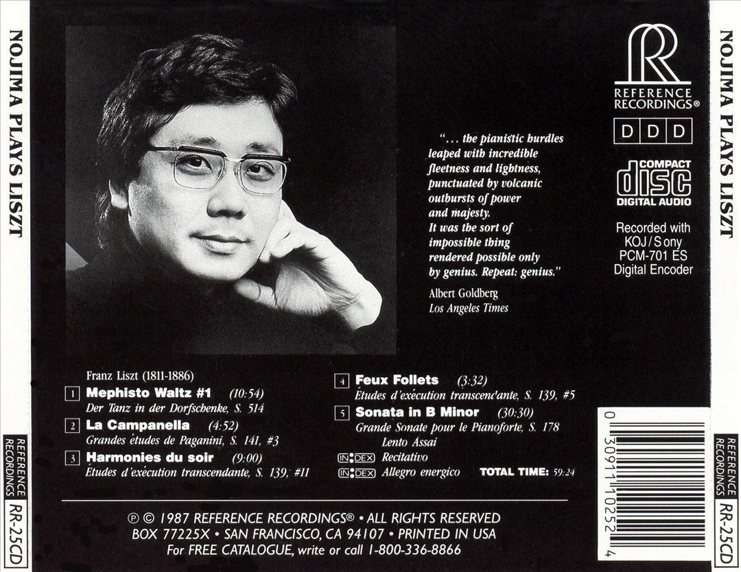 Nojima Plays Liszt cover art