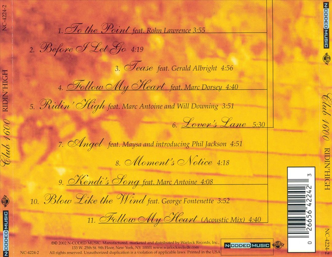 Ridin' High cover art