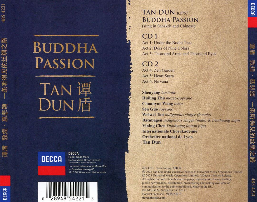 Tan Dun: Buddha Passion cover art