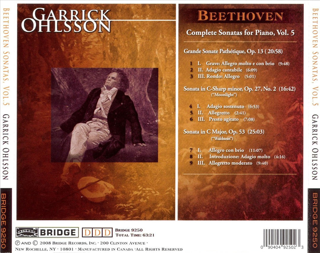 Beethoven: Piano Sonatas, Vol. 5 cover art