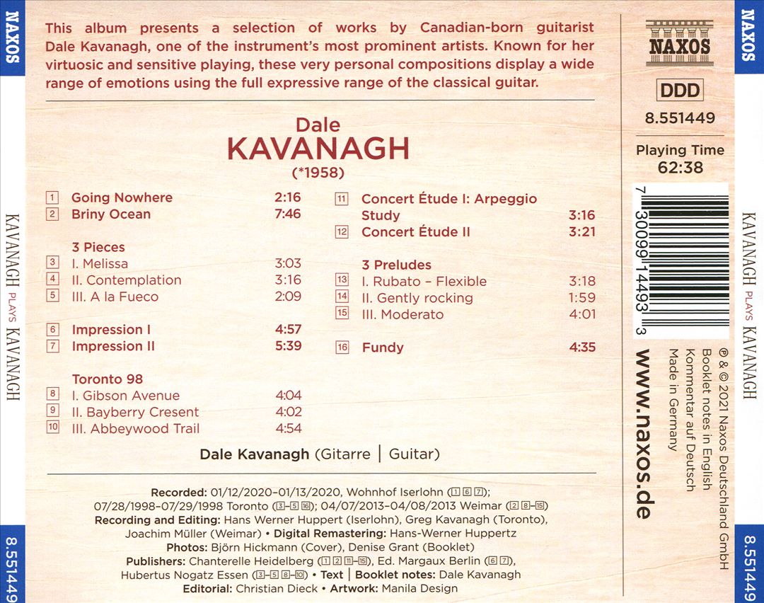 Kavanagh plays Kavanagh cover art