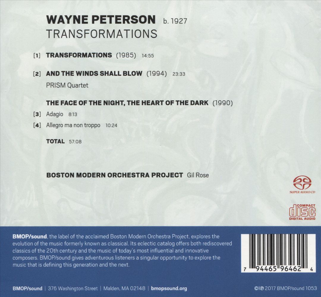Wayne Peterson: Transformations cover art