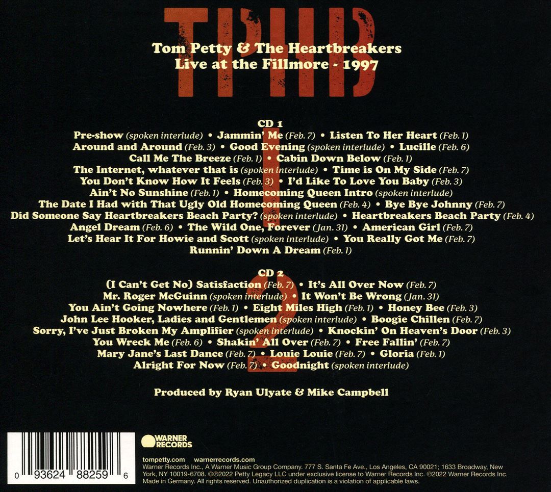 Live at the Fillmore, 1997 cover art