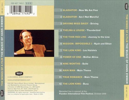 Wings of a Film: The Music of Hans Zimmer cover art