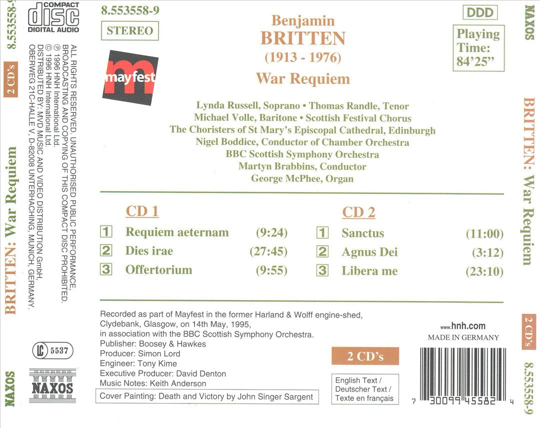 Britten: War Requiem cover art