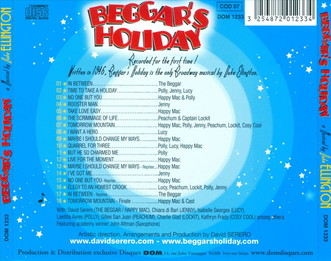 Beggar's Holiday: Duke Ellington's Broadway Musical cover art