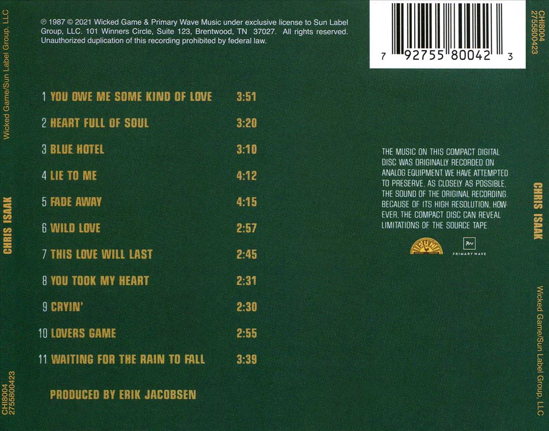 Chris Isaak cover art