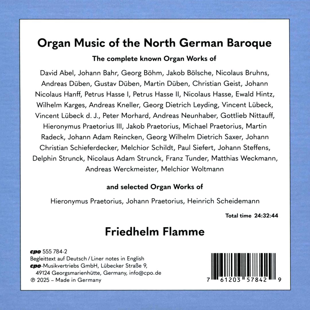 Organ Music of the North German Baroque cover art