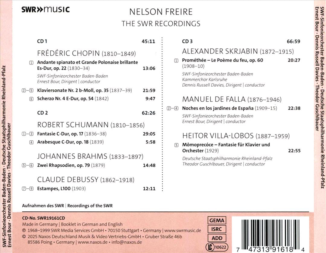 Nelson Freire: The SWR Recordings cover art