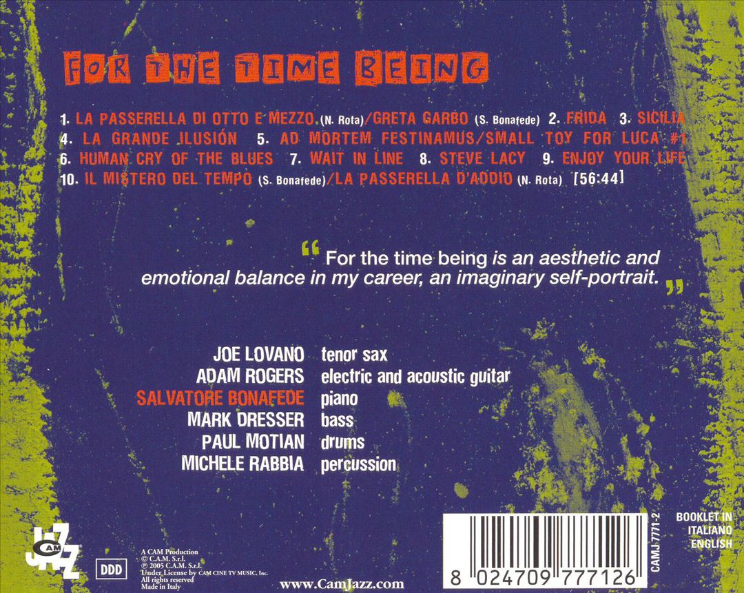 For the Time Being cover art