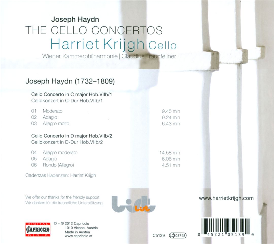 Haydn: The Cello Concertos cover art