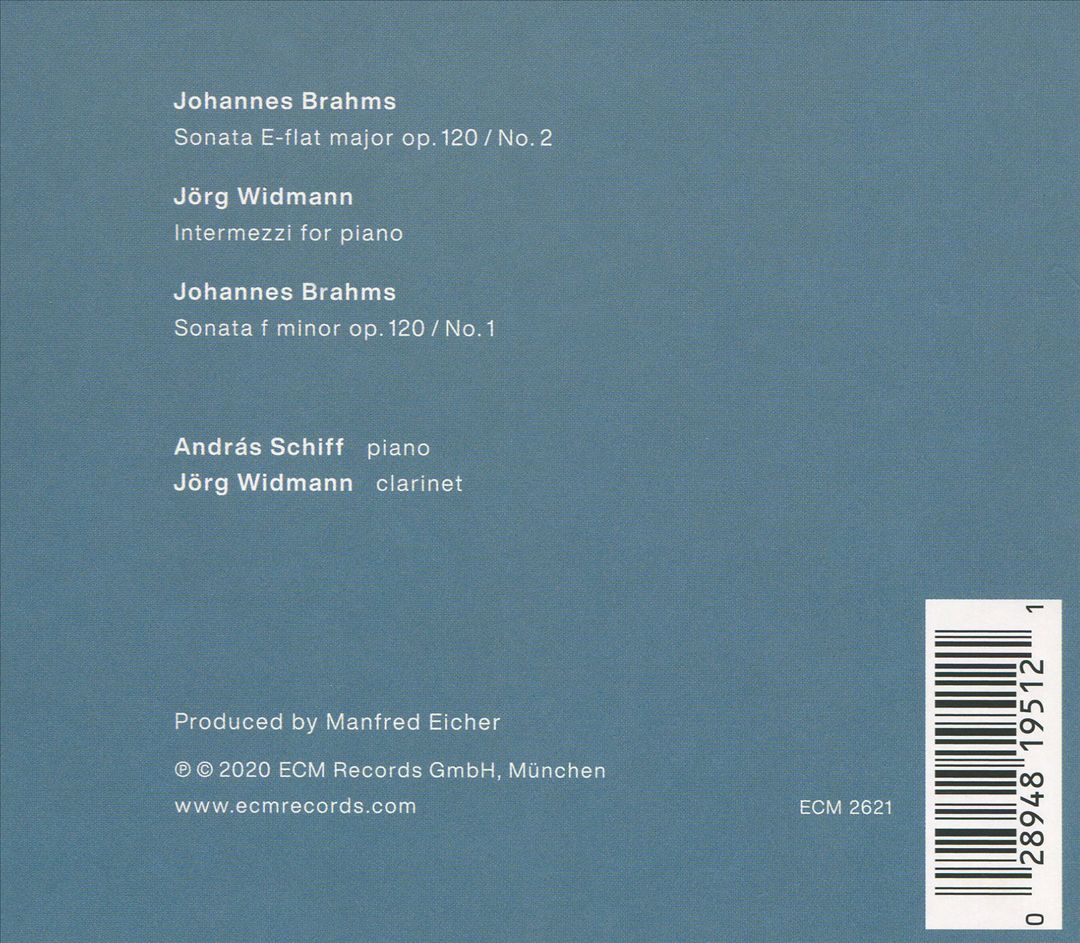 Johannes Brahms: Clarinet Sonatas cover art