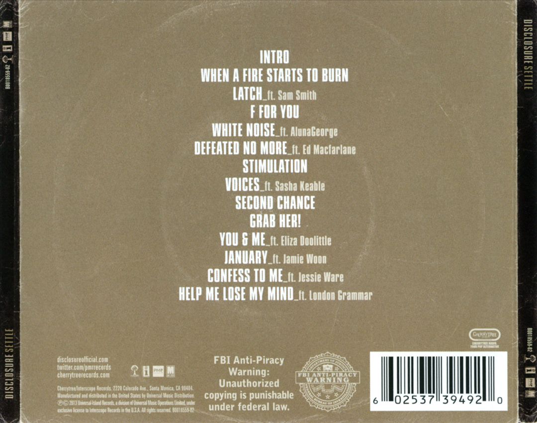 Settle cover art