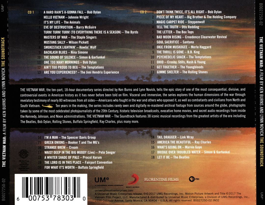 Vietnam War: A Film by Ken Burns & Lynn Novick - The Soundtrack cover art