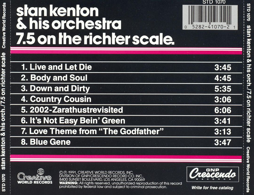 7.5 on the Richter Scale cover art