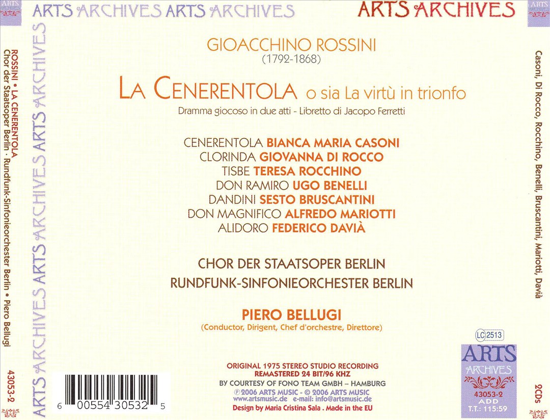 Rossini: La Cenerentola cover art
