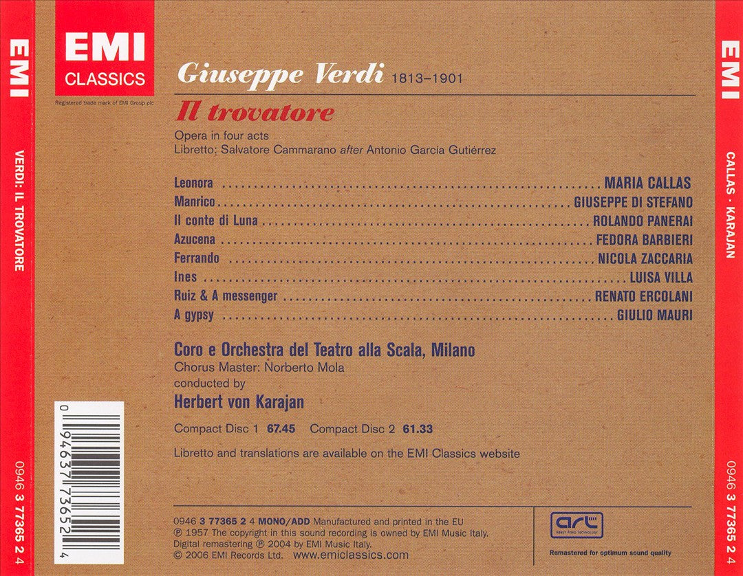Verdi: Il Trovatore cover art