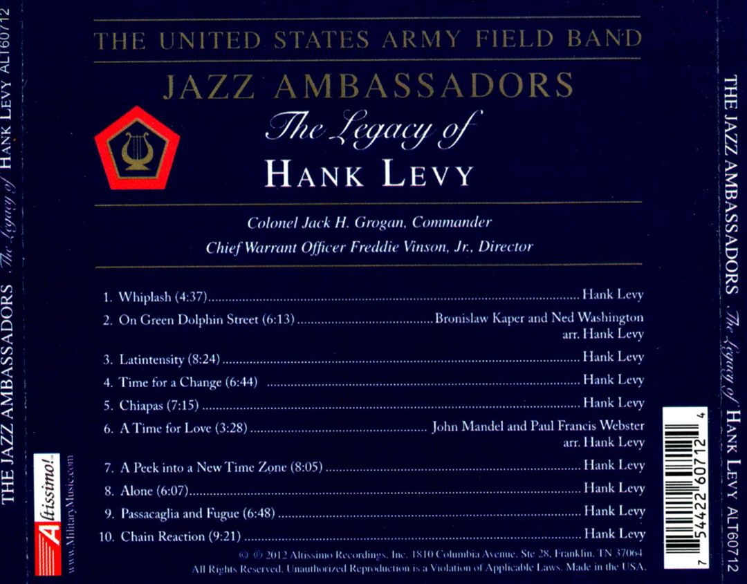 Legacy Of Hank Levy cover art