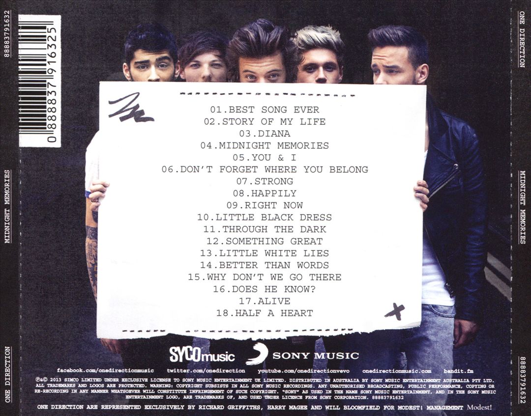 Midnight Memories cover art
