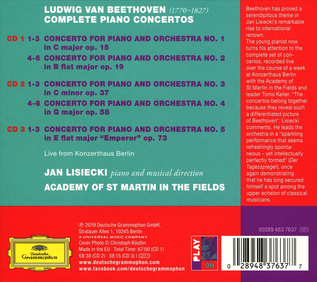 Beethoven: Complete Piano Concertos cover art