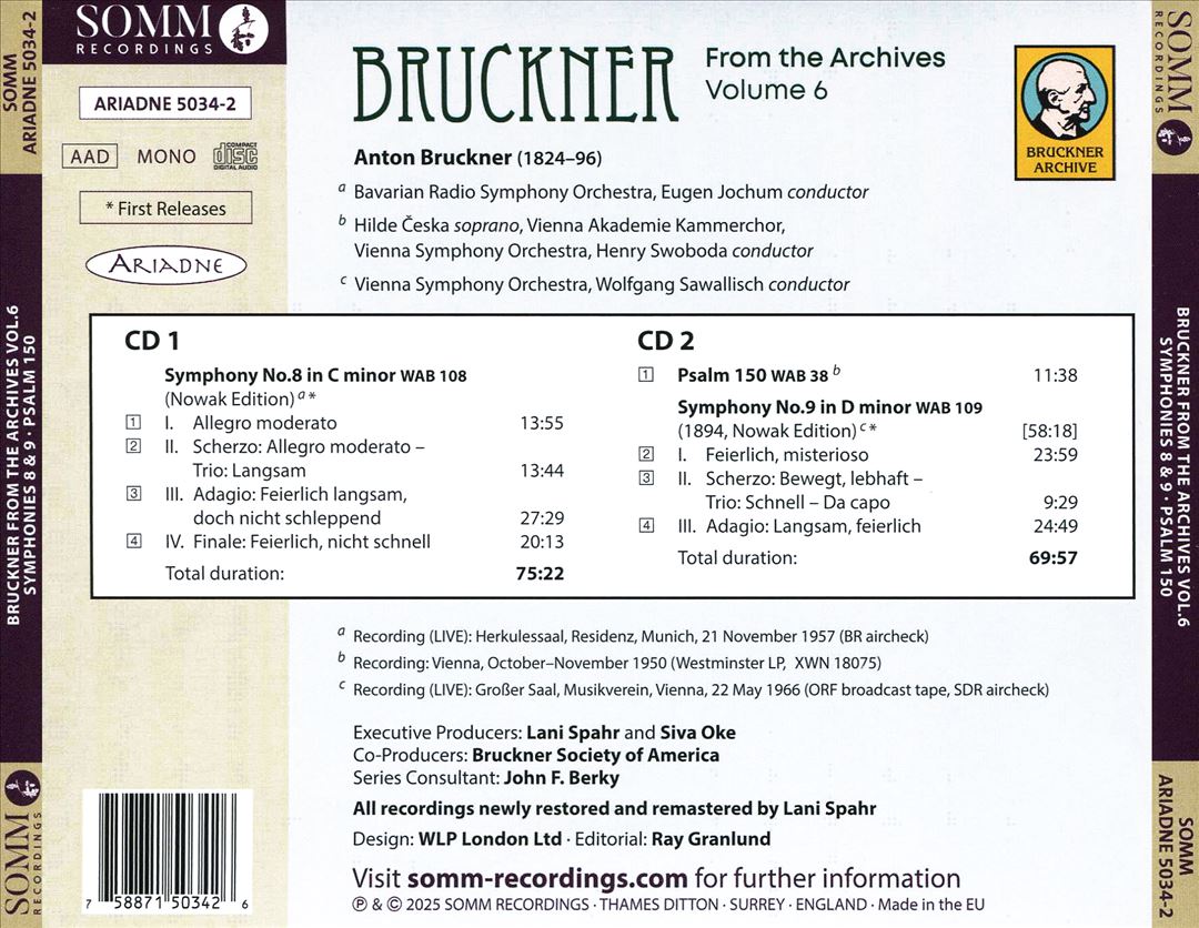 Bruckner: From the Archives, Vol. 6 cover art
