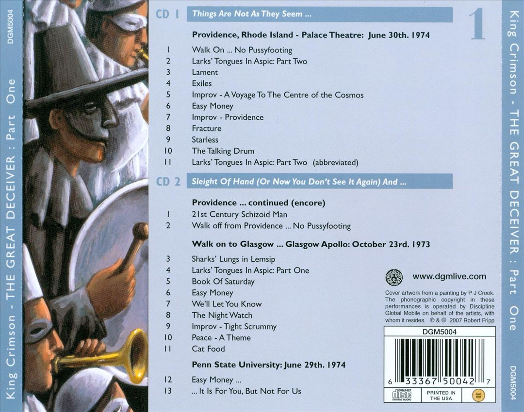 The Great Deceiver, Vol. 1 cover art