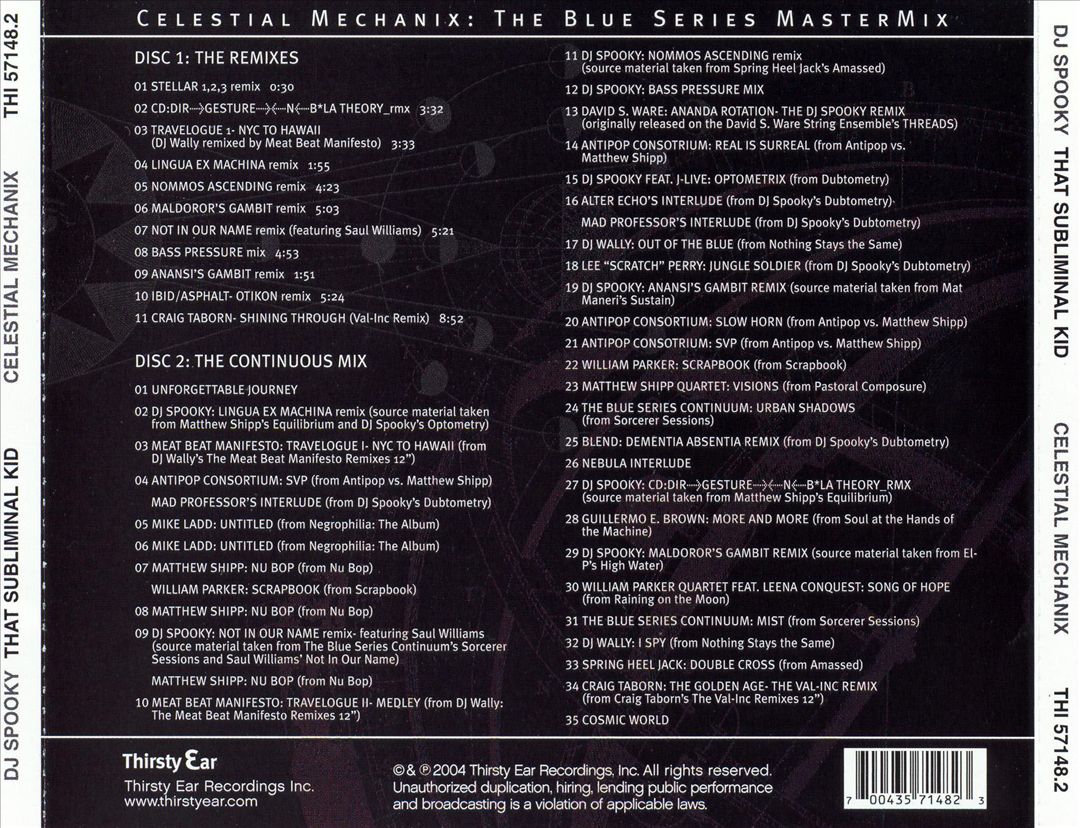 Celestial Mechanix: The Blue Series Mastermix cover art