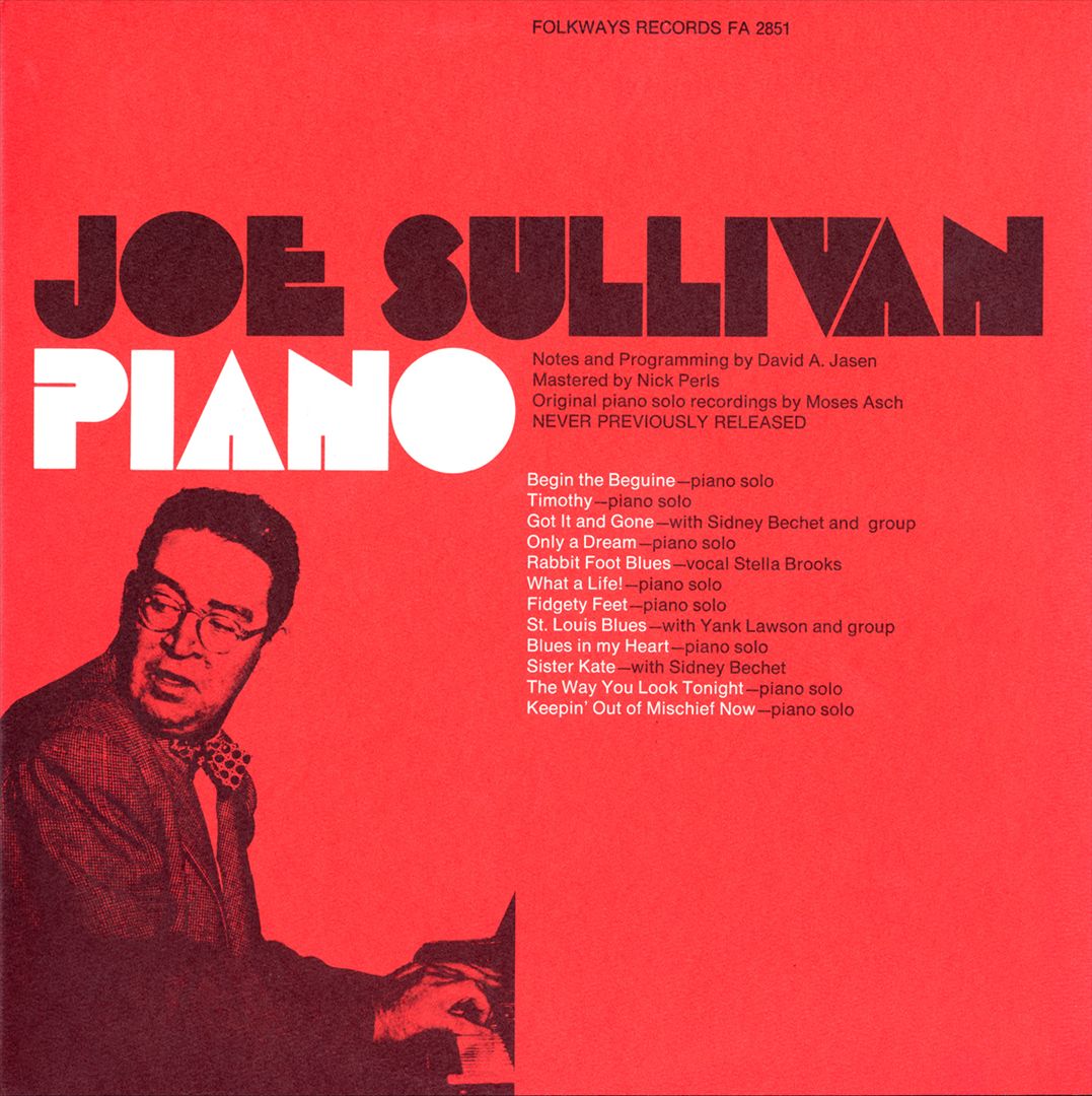 Musical Moods of Joe Sullivan: Piano cover art