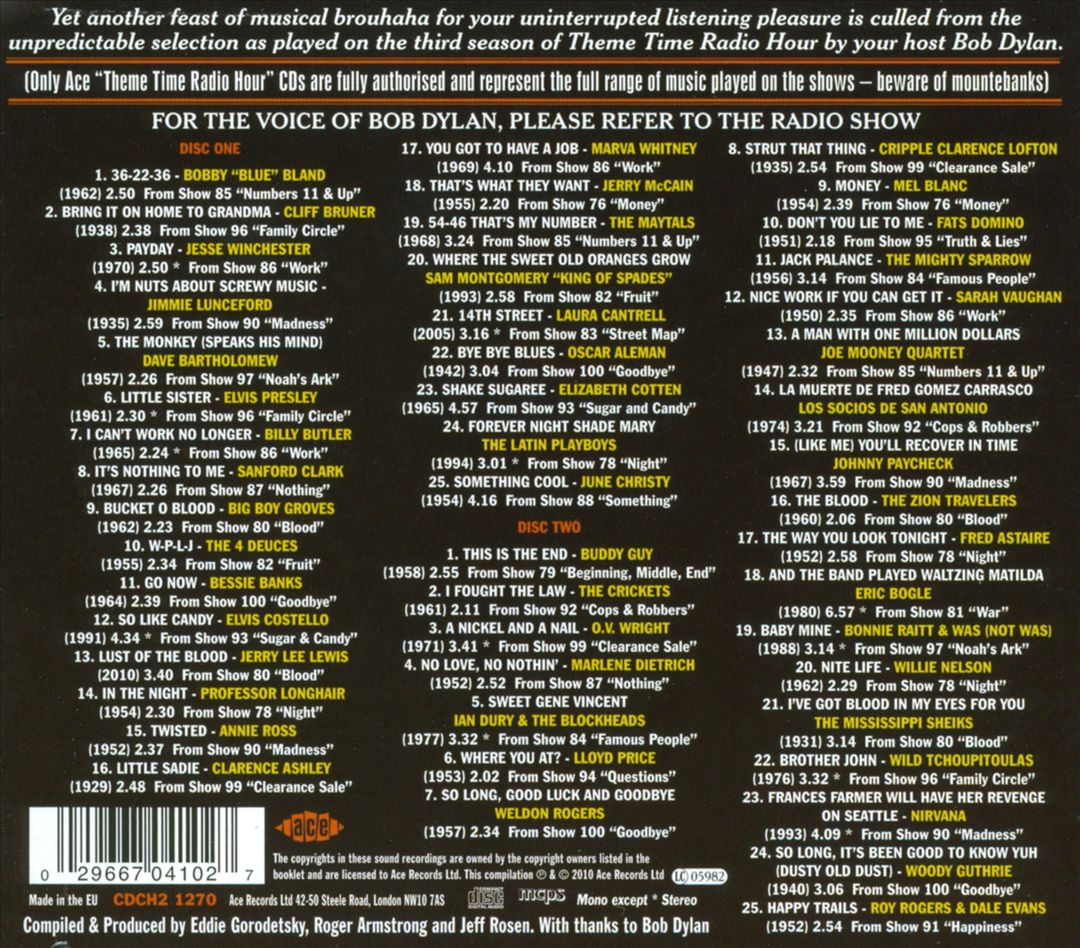 Theme Time Radio Hour 3 with Bob Dylan cover art