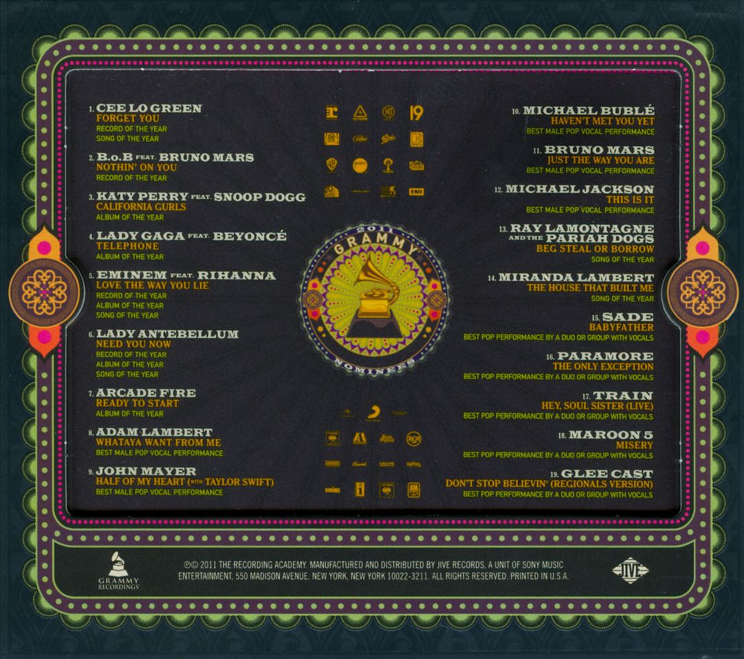 2011 Grammy Nominees cover art