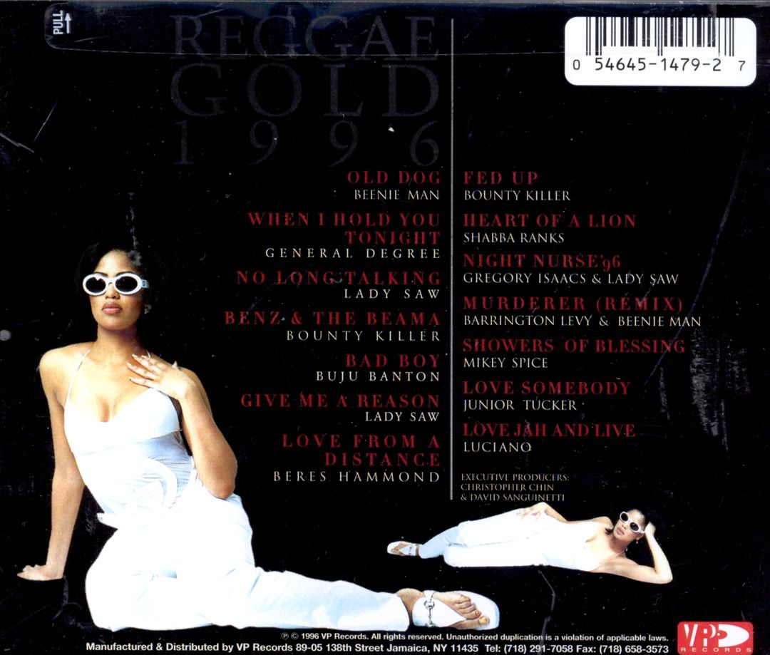 Reggae Gold 1996 cover art