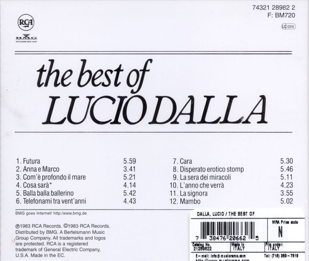 Best of Lucio Dalla cover art