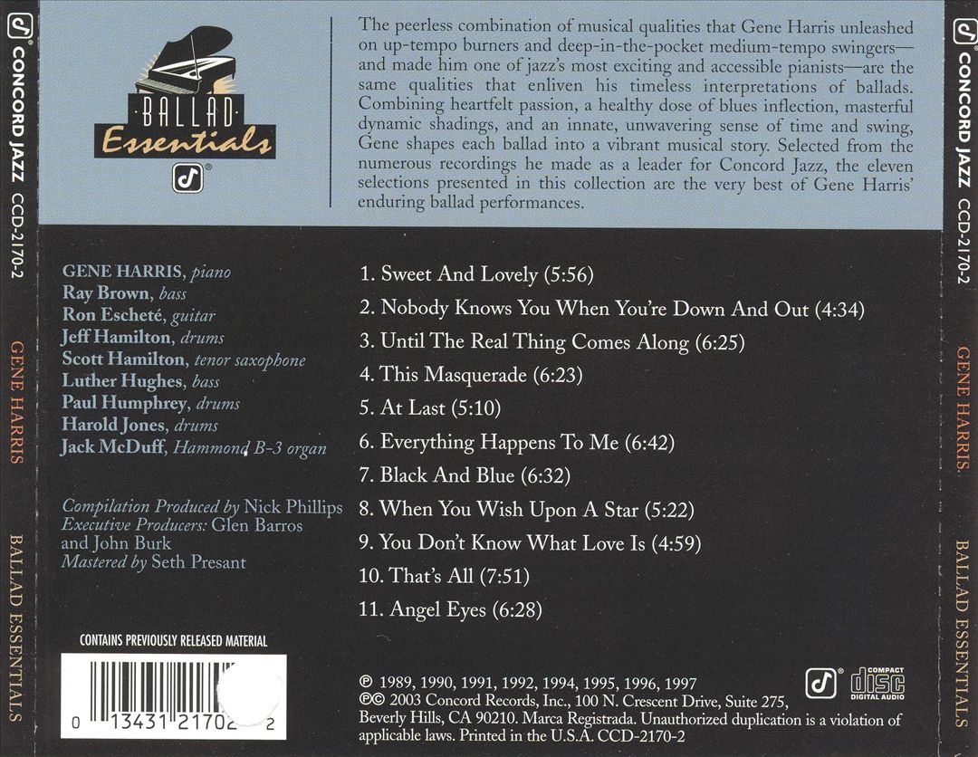 Ballad Essentials cover art