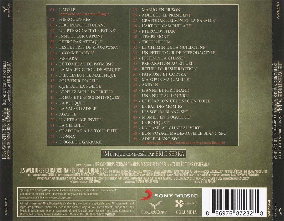 Aventures Extraordinaires d'Adèle Blanc-Sec cover art