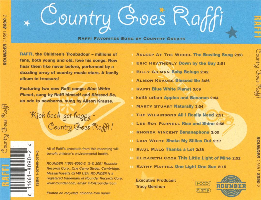 Country Goes Raffi cover art
