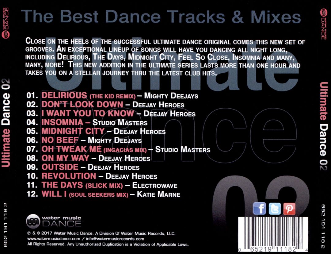 Ultimate Dance, Vol. 2: The Best Dance Tracks & Mixes cover art