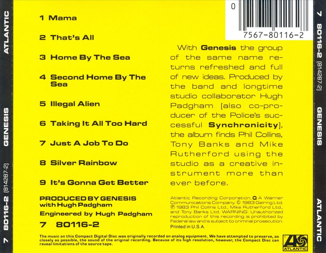 Genesis cover art