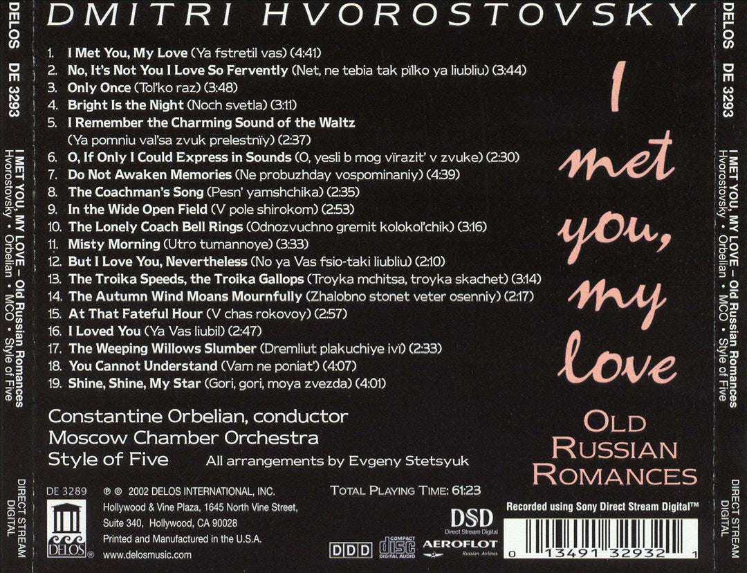 I Met You, My Love - Old Russian Romances cover art
