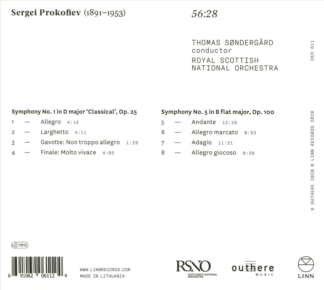 Prokofiev: Symphonies Nos. 1 & 5 cover art