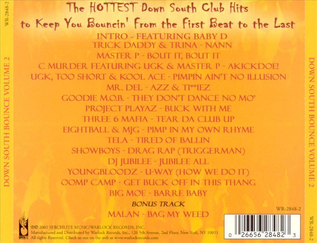 Down South Bounce, Vol. 2 cover art