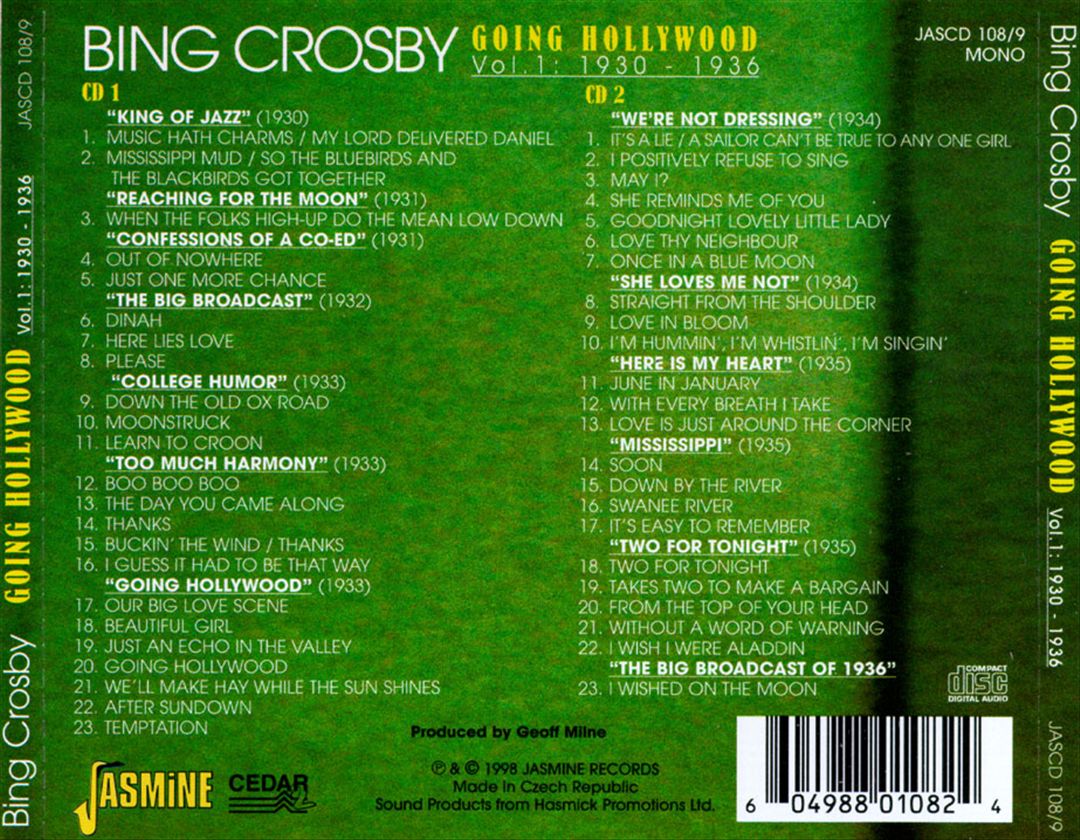 Going Hollywood, Vol. 1: 1930-1936 cover art