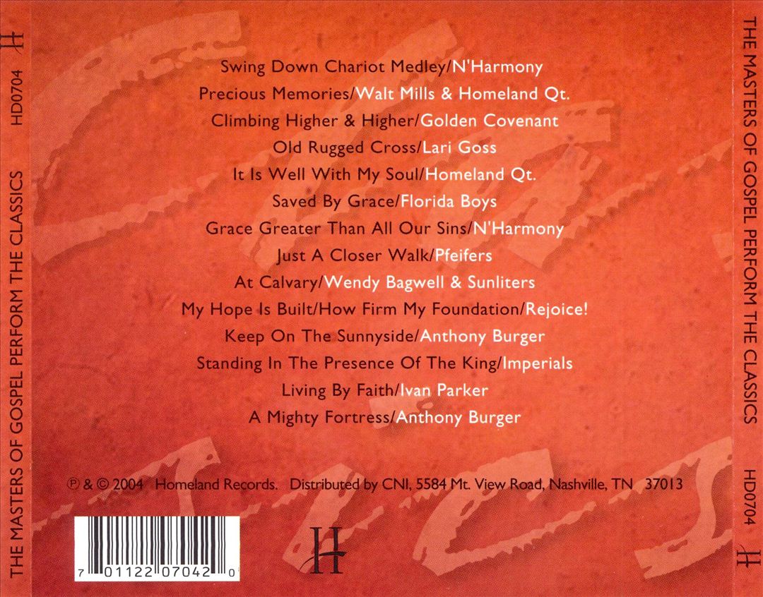 Masters of Gospel Perform the Classics cover art